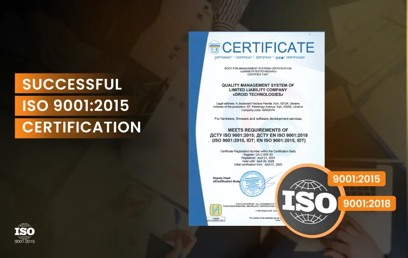 Successful ISO 9001 | Droid Technologies